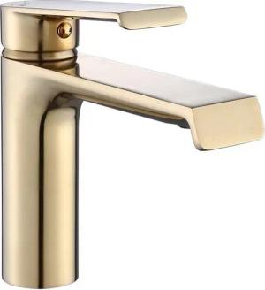 wohnwerk.idee Badarmatur Waschbeckenarmatur Wasserhahn Gold Matt
