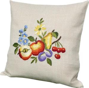 Delindo Lifestyle Kissenbezug Kissenhülle handgestickt, (1