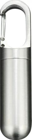 ibettertec Pillendose Pill Box Schlüsselanhänger, aus