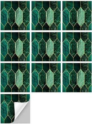 Coonoor Fliesenaufkleber Wandfliesenaufkleber, 10 St PVC