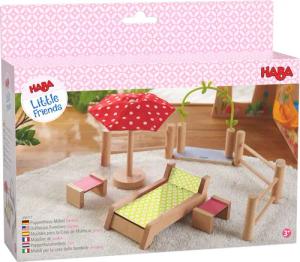 Haba Minipuppe Little Friends, Gartenmöbel Puppenhaus