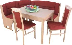 moebel-direkt-online Eckbankgruppe 4tlg. Eckbankgruppe, Stellfläche 125x165