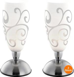 bmf-versand Tischleuchte Nachttischlampe Touch 2er Set