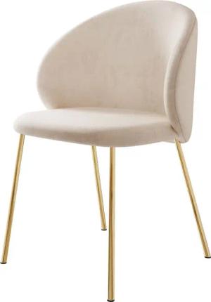 Lookway Polsterstuhl AURUM auf goldenen Beinen,