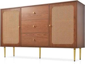 Merax Kommode Holz mit 2 Türen