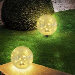 bmf-versand LED Solarleuchte Solarleuchte Garten Kugel