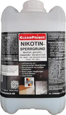 CleanPrince Nikotinsperre Nikotin-Sperrgrund Sperrgrundierung, geruchshemmender Voranstrich,