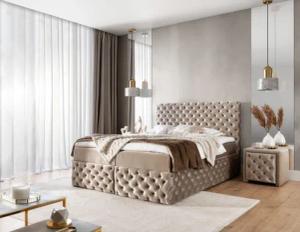 yourhouse24 Boxspringbett Castel (Bonell-Matratze und Topperr),