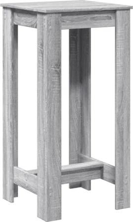 vidaXL Esstisch Bartisch Grau Sonoma 51x50x103,5