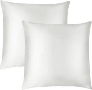 Aspero Kissenbezüge 2x Seiden Kissenbezüge 80x80