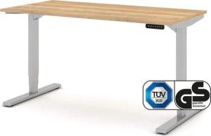 ASSMANN Büromöbel Schreibtisch Y-LINE (140x70cm Silber