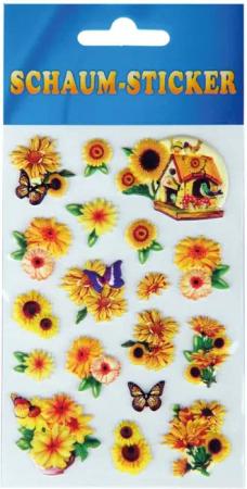 Bestlivings Sticker, (1-tlg), Sammelsticker, Blumensticker, Geschenkaufkleber