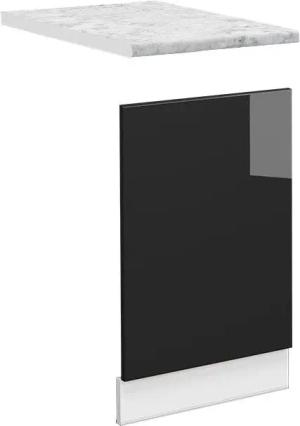 Vicco Frontblende Fame-Line, Schwarz Eiche hochglanz/Weiß,