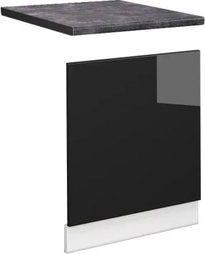 Vicco Frontblende Fame-Line, Schwarz Eiche hochglanz/Weiß,