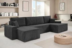 Beautysofa Ecksofa mit Bettkasten, im Cordstoff