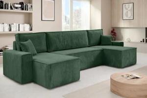 Beautysofa Ecksofa mit Bettkasten, im Cordstoff