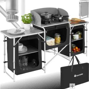 tectake Campingtisch Campingküche XXL mit 5