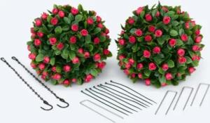 Kunstblume künstlicher Blütenball für das Beet,