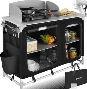 tectake Campingtisch Campingküche Luxus mit 4