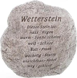 Linoows Dekoobjekt Wetterstein, Deko Stein mit