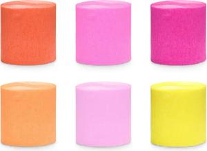 partydeco Papierdekoration, Krepppapier Rollen 5cm x