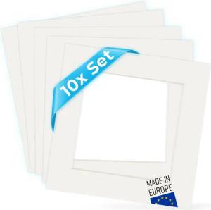 PHOTOLINI Bilderrahmen Passepartouts 5er Set -