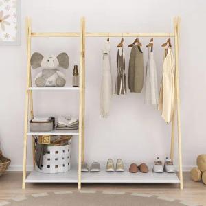 IDIMEX Kinderkleiderschrank LOTTE Kinderzimmer Garderobe mit