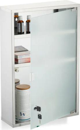 relaxdays Medizinschrank mit Glastür