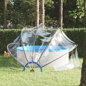 vidaXL Poolüberdachung, Pool-Kuppel 440x220 cm