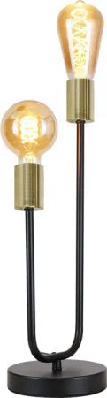 ZMH Tischleuchte Vintage Nachttischlampe Schwarz-Gold -