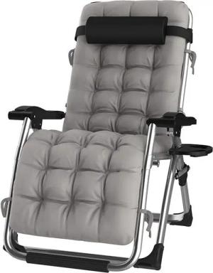 DQCHAIR Gartenliege Lehnender Schwerelosigkeits-Stuhl für Patio-Garten-Strand-Pool