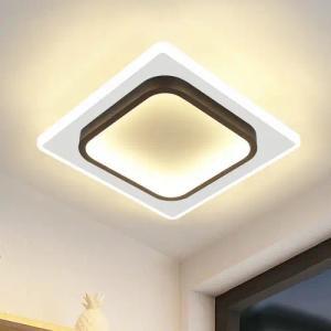 ZMH LED Deckenleuchte Modern Schwarz Weiß