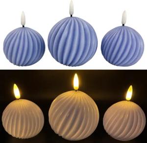 Online-Fuchs LED-Kerze 3er Set LED-Kugelkerzen mit
