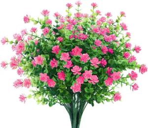 Kunstblumenstrauß 12 Stück künstliche Eukalyptus Teeblätter