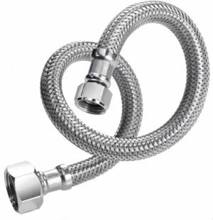 qpool24 Schlauch, Edelstahl/TPE Armatur Flexschlauch DN