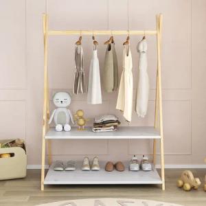 IDIMEX Kinderkleiderschrank DANILO Kindergarderobe freistehend Ablage