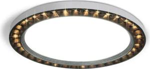 ZMH LED Deckenleuchte Modern Dimmbar(Außenring) IP44