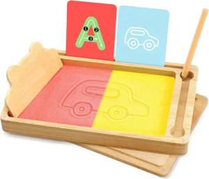 POPOLIC Lernspielzeug Sandtablet Montessori Spielzeug ab