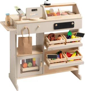 howa Kaufladen, aus Holz natur, beige