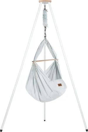 Stubenbett Federwiege Bio AirGrey mit Tipi