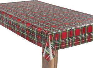 laro Tischdecke Wachstuch-Tischdecke Gartentischdecke Karo Rot