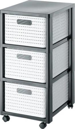 ROTHO Aufbewahrungsbox Country Rollcontainer mit 3