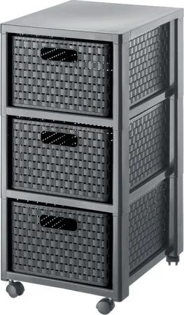 ROTHO Aufbewahrungsbox Country Rollcontainer mit 3