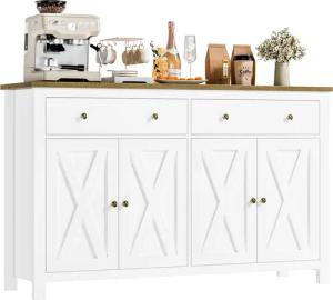 Homfa Sideboard für Küche 140cm Breit,