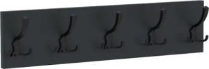 AKKE Garderobenleiste, Garderobenleiste Schwarze Haken 2mm