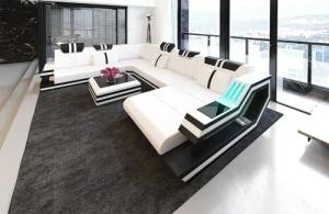 Sofa Dreams Wohnlandschaft Sofa Leder Ledercouch
