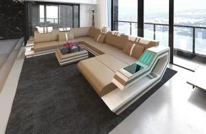 Sofa Dreams Wohnlandschaft Sofa Leder Ledercouch
