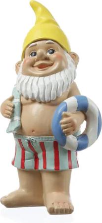 MARELIDA Gartenzwerg BERT im Badeanzug Dekofigur