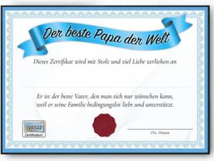 Tigerlino Poster Bester Papa Geschenk Geburtstag