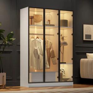 HAUSS SPOLE Kleiderschrank mit 3 Glastüren,